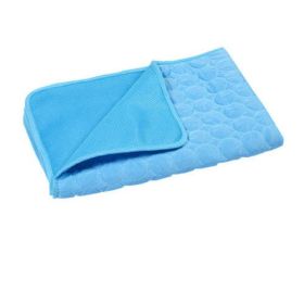 Dog Mat Cooling Summer Pad Mat For Dogs Cat Blanket Sofa Breathable (size: L)